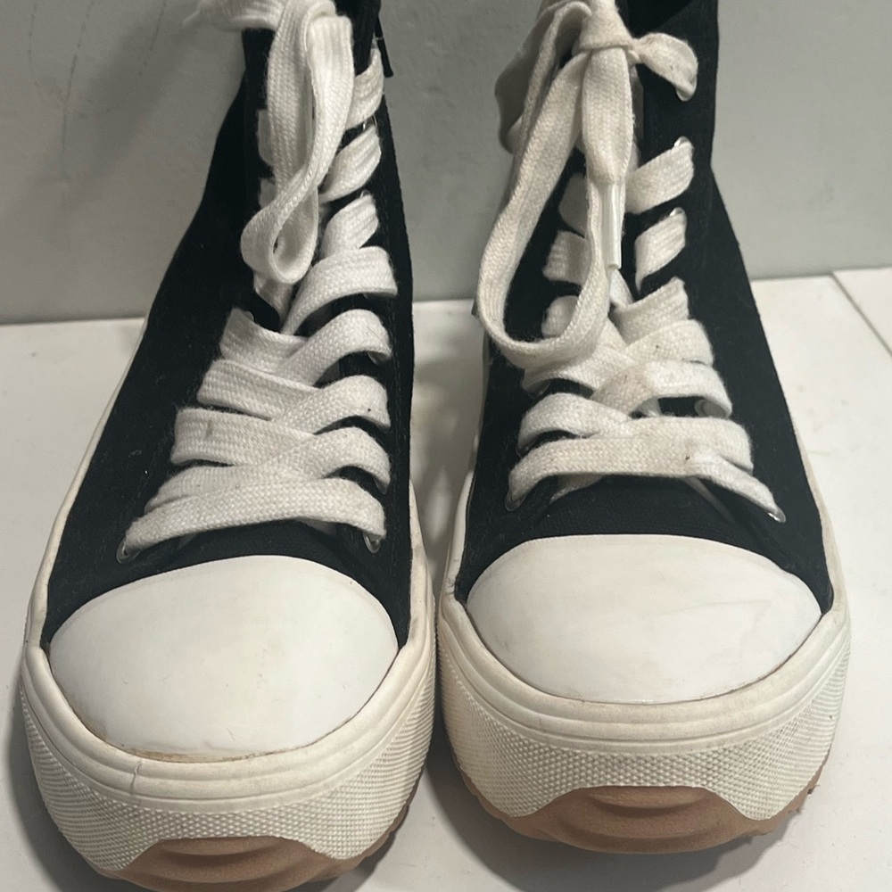 Girls High Top Platform Sneakers size 3 - Picture 5 of 8